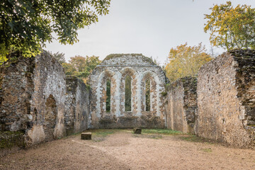 Fototapeta na wymiar Waverley Abbey, Farnham, Surrey, UK, Historic site