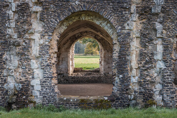 Fototapeta na wymiar Waverley Abbey, Farnham, Surrey, UK, Historic site