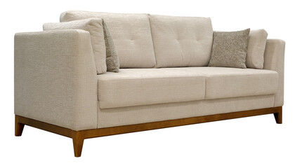 Sofa isolated on white background. Including clipping path