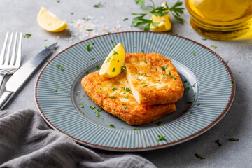 Saganaki is a Greek delicacy of fried cheese.