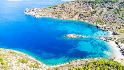 Chios island - Greece. Didima or Didyma beach (literally 