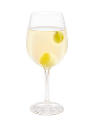 Cidre with grapes