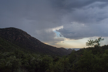 Obraz na płótnie Canvas Sunrise in Southwest Mountains