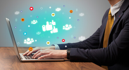 Hand surfing on the social media