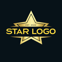 golden star label, golden star logo, 