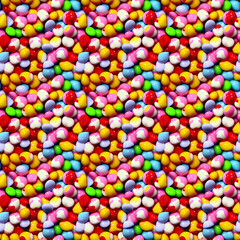Fototapeta na wymiar Infinite pattern of some candy