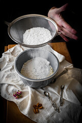 Moroccan almond macaroon, mlewza, ghrieba d'ellouz, 