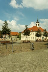 Angermünde - Marktplatz mit Rathaus