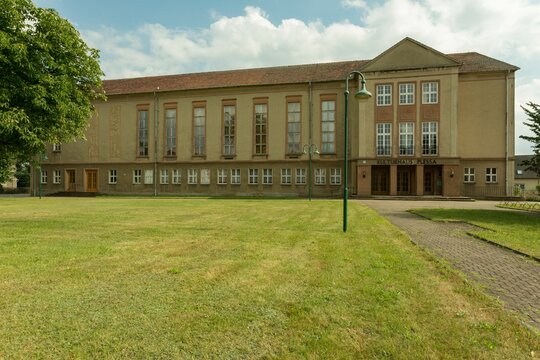 Kulturhaus in Plessa im Brandenburgischen Landkreis Elbe-Elster