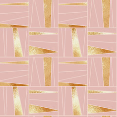 Rose gold. Vector abstract seamless pattern with rose gold texture imitation. Seamless pattern for printing on packaging, wrapping paper, covers - 540346093