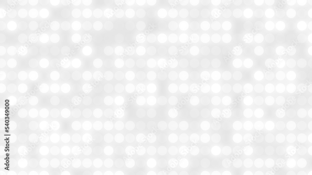 Poster Dot white gray pattern gradient texture background. Abstract  technology big data digital background. 3d rendering.