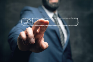 Search string with a magnifying glass from the web.
