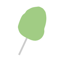 simple green sweet cotton candy