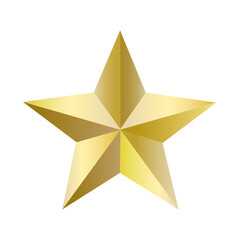 Obraz premium gold star