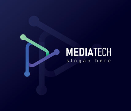 Creative Tech Media app icon logo design