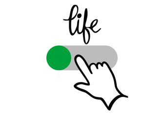 a hand trying to flip the 