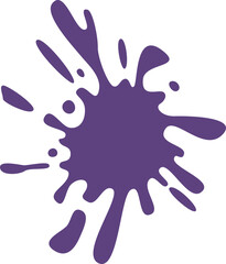 Purple Ink Splash Element (10)