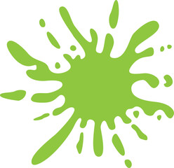 Abstract Green Ink Splat (2)