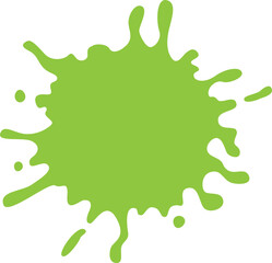 Abstract Green Ink Splat (6)