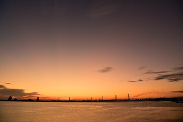 Obraz premium 日の出の風景