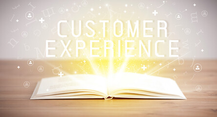 open book, social networking concept