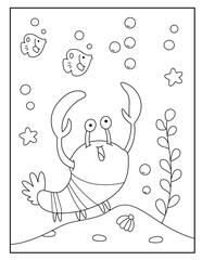 Lobster coloring pages for kids