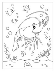 Lobster coloring pages for kids