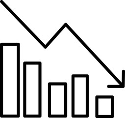 Growing graph Icon vector illustration on white background