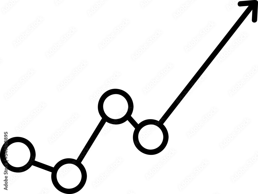 Poster graph icon in trendy flat style isolated on grey background. chart bar symbol for your web site desi