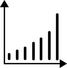 Graph Icon in trendy flat style isolated on grey background. Chart bar symbol for your web site design, logo, app, UI. Vector illustration.eps