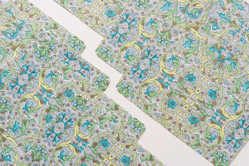 paper background featuring fancy envelope liners