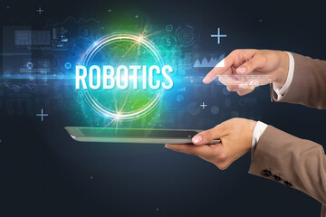 Close-up of a touchscreen, new tech concept