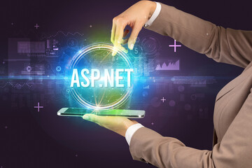 Close-up of a touchscreen, new tech concept