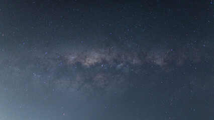 Beautiful view of milky way galaxy on the night sky.