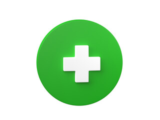 Fototapeta premium Plus icon 3D render