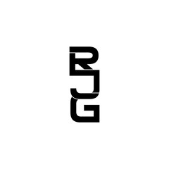 rjg lettering initial monogram logo design