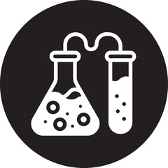 lab equipment glyph icon
