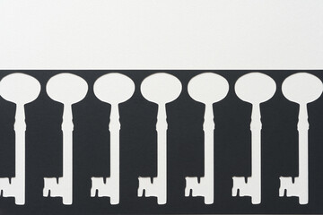 stencil with key shapes