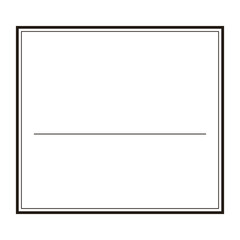 シンプルな四角いフレーム