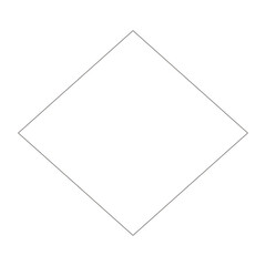 シンプルなダイヤ型のフレーム