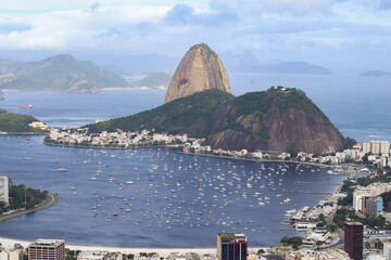 Rio de Janeiro, RJ, Brazil, 2022 - Sugar Loaf Mountain - view from Dona Marta Belvedere