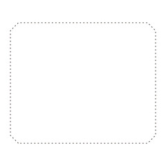 Fototapeta premium シンプルな点線の四角フレーム