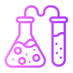 lab equipment gradient icon