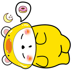 Cute Cute  Cartoon digital  arts painting Set pattern wallpaper 