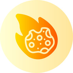Asteroid gradient icon