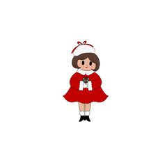 Santa Claus Girl for Christmas 
