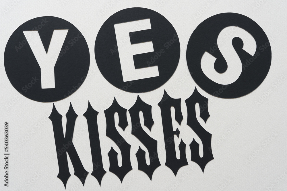 Canvas Prints yes kisses