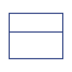 2分割されたシンプルな四角いフレーム