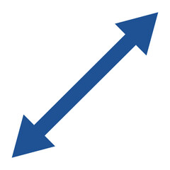 上下に向いた矢印のイラスト（双方向）