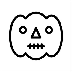 Obraz premium Ghost, halloween icon, on a white background.